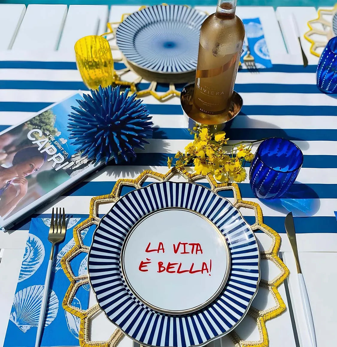 Διακοσμητικό Χώρου Ricciocaprese Riccio Decor Blue Capri 12cm