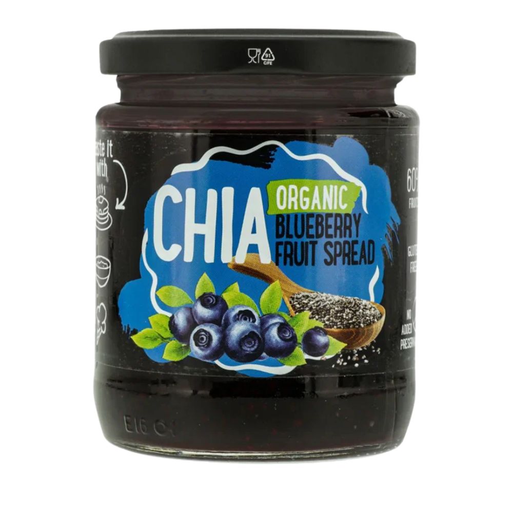 Άλειμμα Μύρτιλο με Σπόρους Τσία Rudolfs Chia Organic Blueberry Fruit Spread 250g