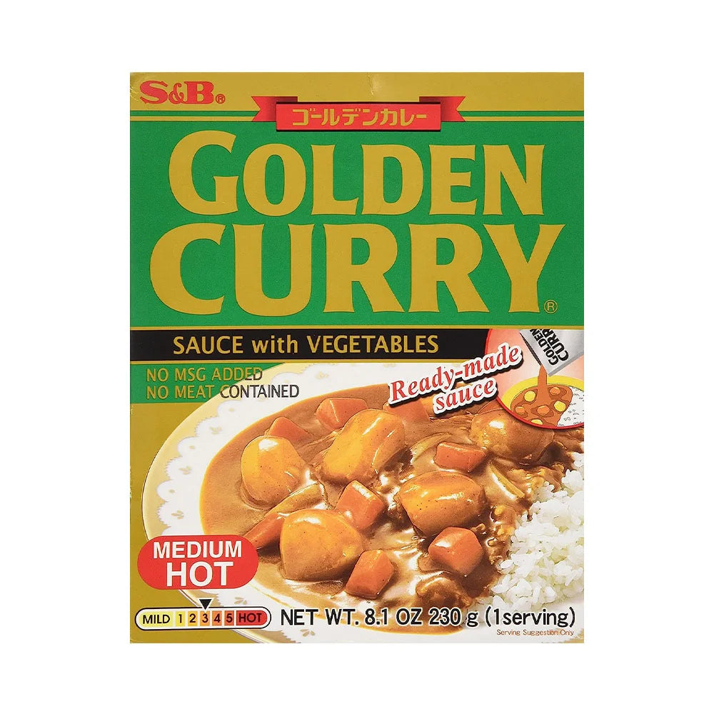 Σάλτσα Κάρυ με Λαχανικά S & B Golden Curry Sauce With Vegetables 230g