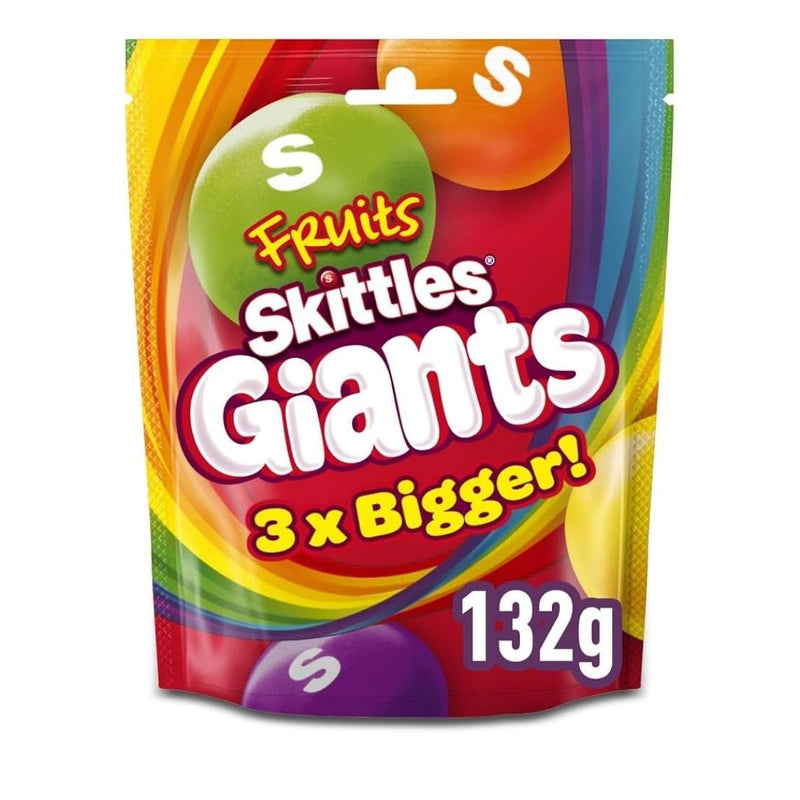 Καραμελάκια Φρούτων Skittles Giants Fruits Sweets 3xBigger Pouch Bag