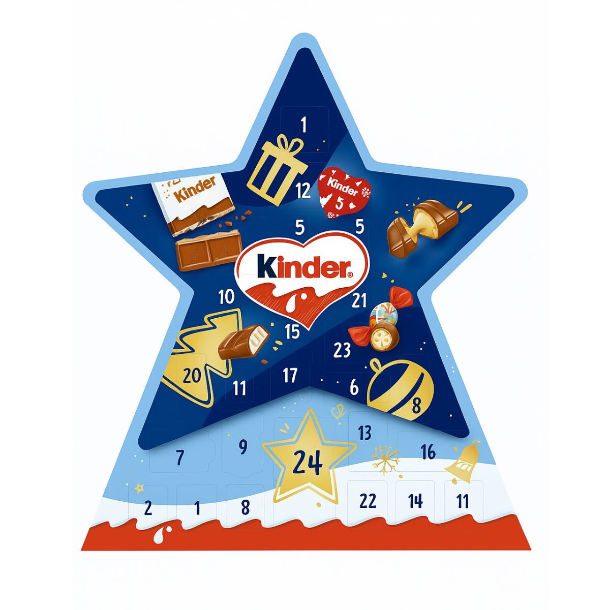 Σοκολατένιο Χριστουγεννιάτικο Ημερολόγιο Αστέρι Kinder Collection Advent Calendar