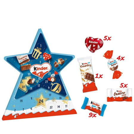 Σοκολατένιο Χριστουγεννιάτικο Ημερολόγιο Αστέρι Kinder Collection Advent Calendar