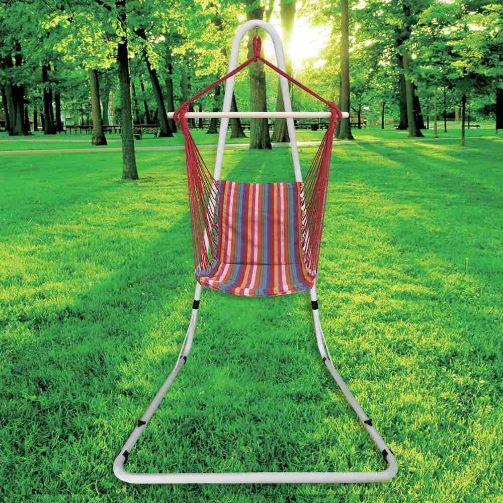 Αιώρα Κάθισμα Ριγέ Πολύχρωμη με Μαξιλάρι 50x110cm