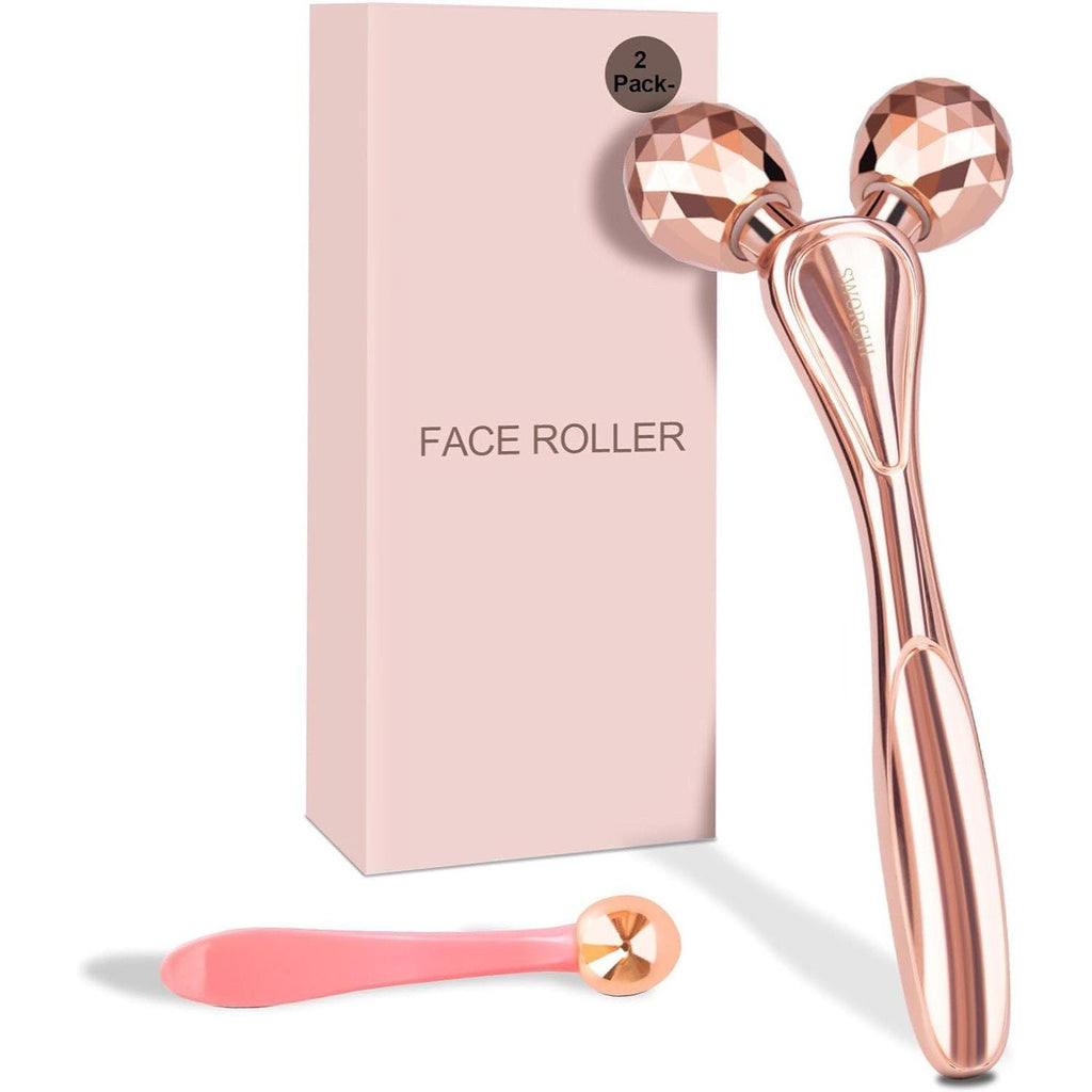 Σετ Rollers για Μασάζ Προσώπου και Σώματος Sworchi 3D Face Roller Massage Set 2pcs