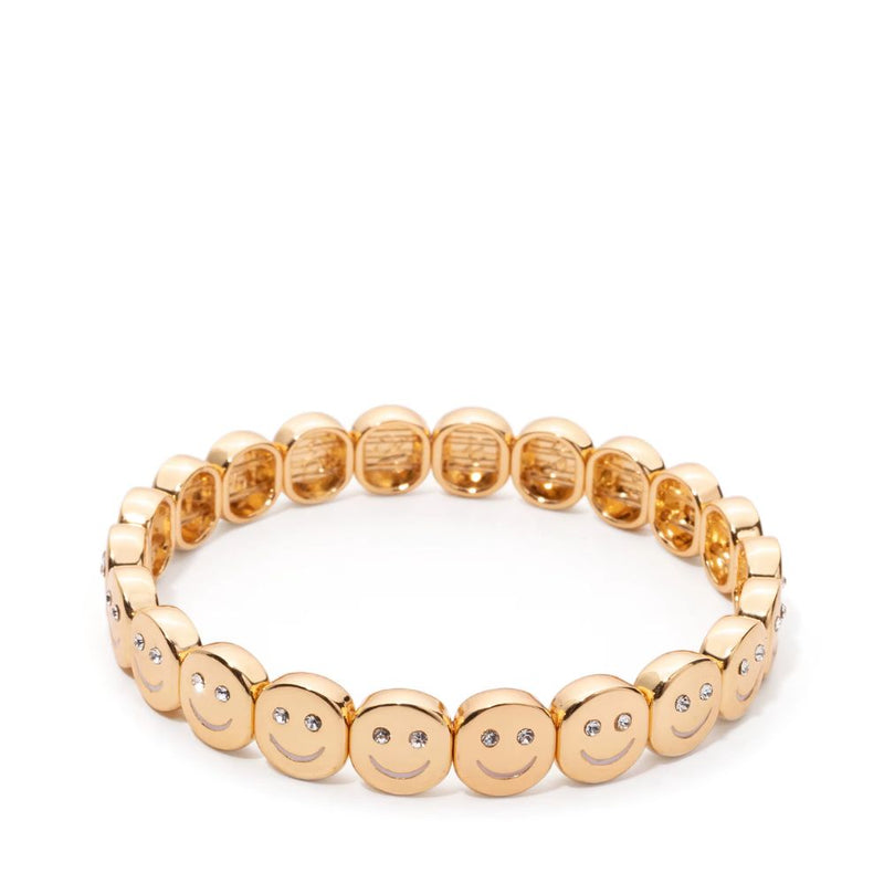 The Mamacita Store Round Golden Smiley Bracelet