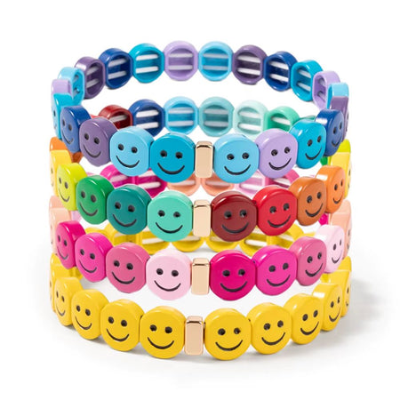 The Mamacita Store Yellow Smiley Bracelet