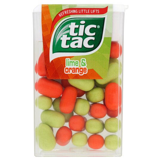 Καραμέλες Λάιμ Πορτοκάλι Tic Tac Lime and Orange 18g