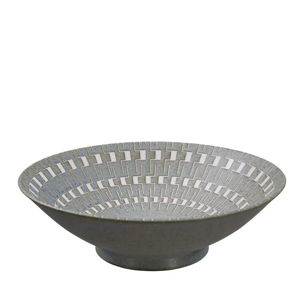 Πορσελάνινο Μπωλ Tokyo Design Studio Mixed Bowls Ramen Green Maze 25.4cm x 7.8cm