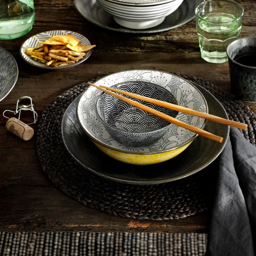 Πορσελάνινο Μπωλ Tokyo Design Studio Mixed Sakura Dot Bowl Red White Blue 15x7cm