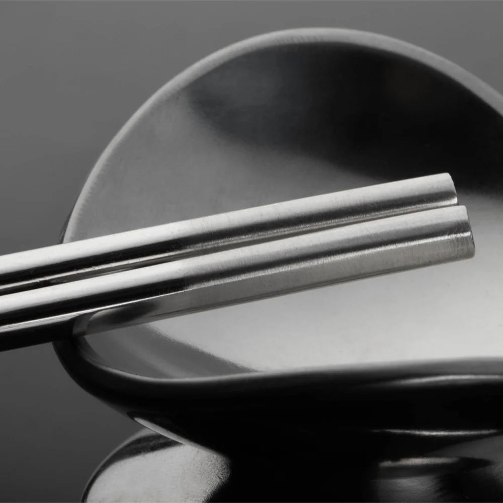 Τσόπστικς Ασημί Tokyo Design Studio Stainless Steel Silver Chopsticks 5 Pairs