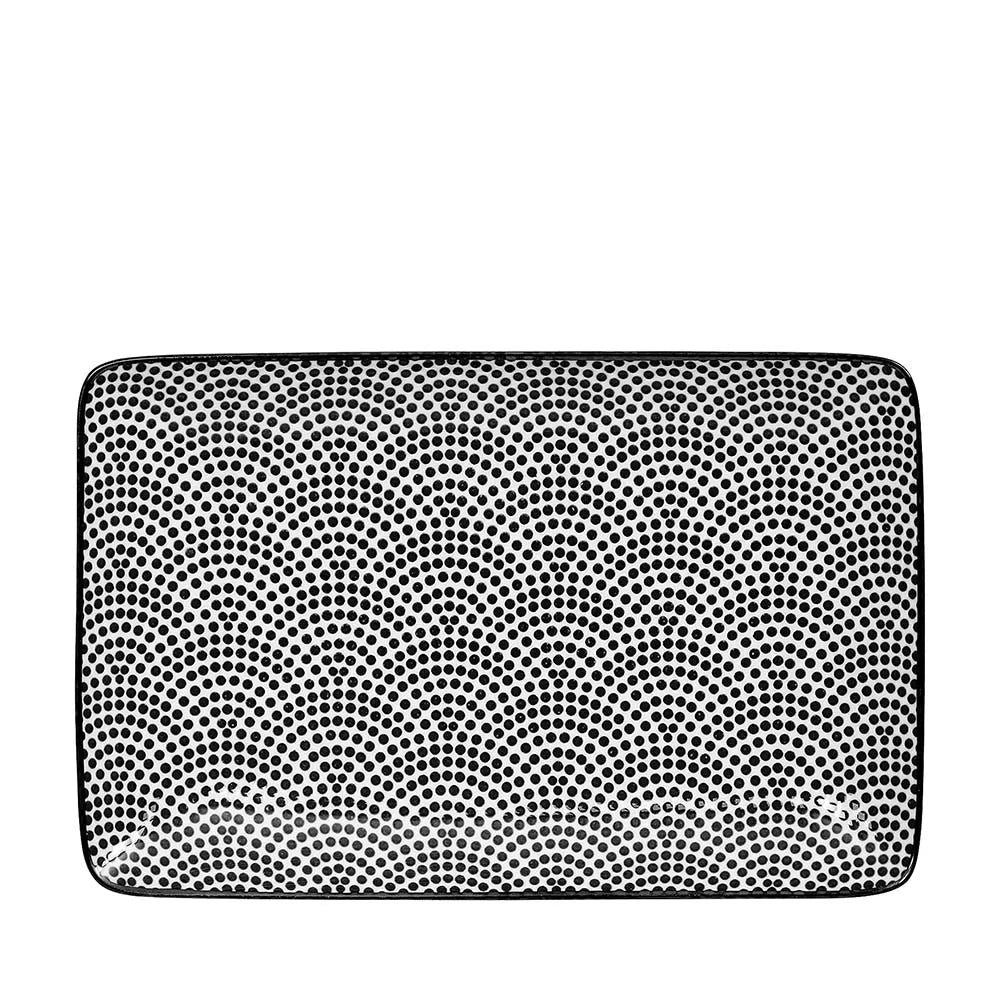 Πορσελάνινο Πιάτο Tokyo Design Studio Sushi Plate Nippon Black 33.5cm x 13,7cm