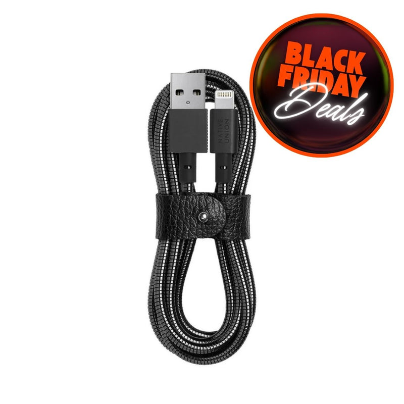 Καλώδιο Φόρτισης Native Union Tom Dixon Coil Cable Lighting Brushed Black 1.2m