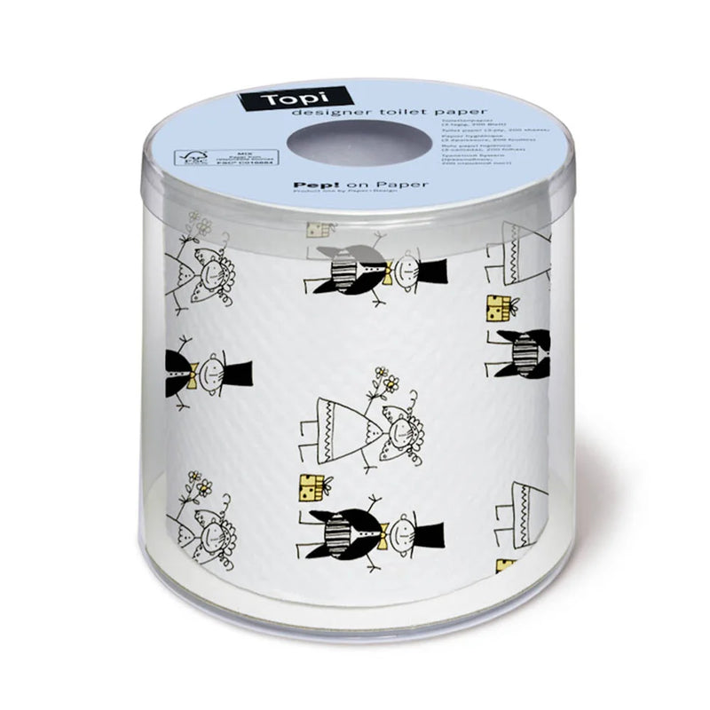 Χαρτί Υγείας Topi Designer Toilet Paper Just Married 125g