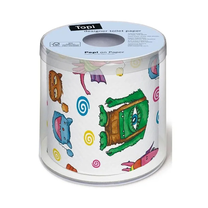Χαρτί Υγείας Topi Designer Toilet Paper Monsters125g