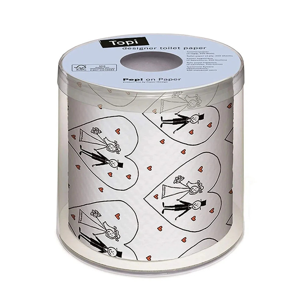 Χαρτί Υγείας Topi Designer Toilet Paper Wedding 125g