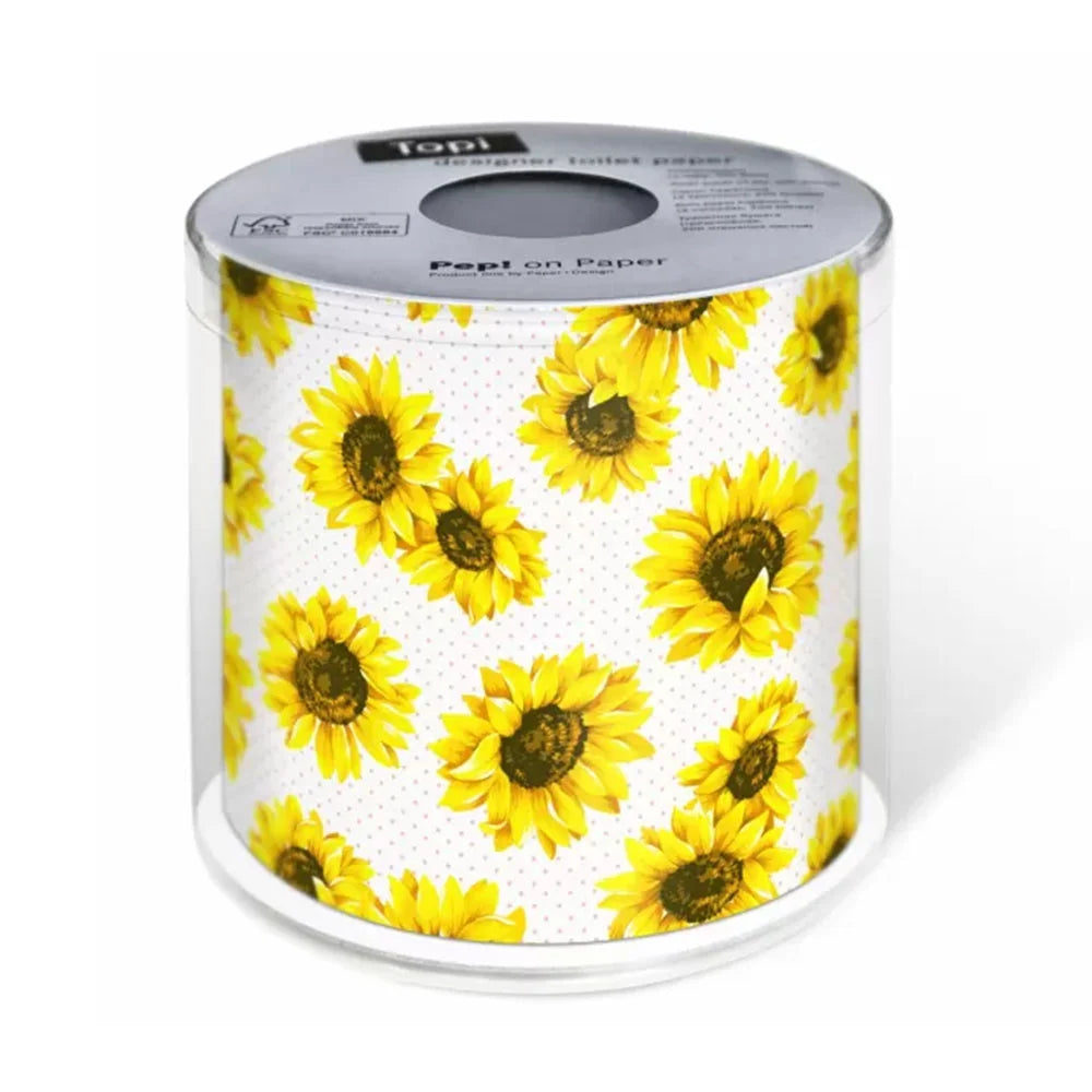Χαρτί Υγείας Topi Designer Toilet Paper Sunflower Garden 125g