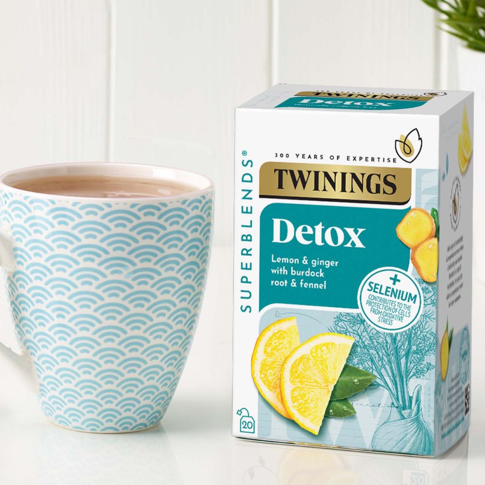 Τσάι Twinings SuperBlends Detox Lemon and Ginger Tea 20 Φακελάκια