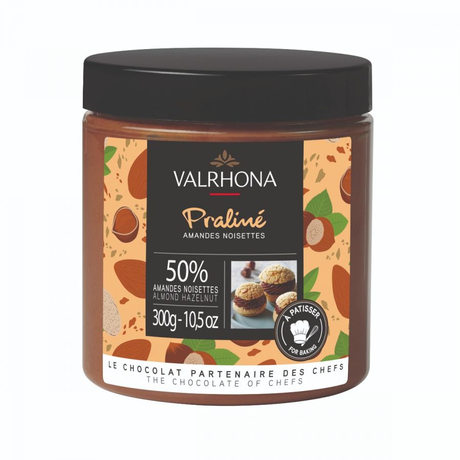 Πραλίνα Φουντουκιού και Αμυγδάλου Valrhona Praline Hazelnut Almond 300g