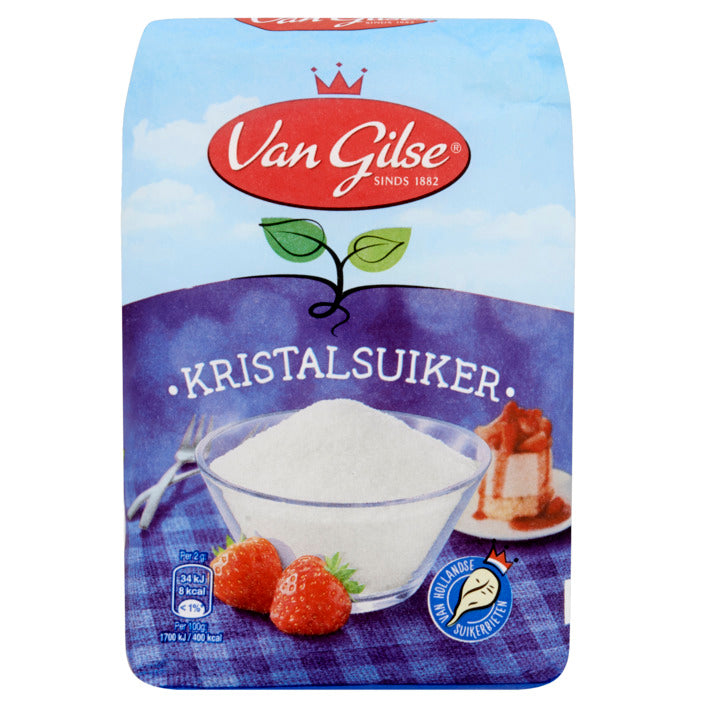 Ζάχαρη Λευκή Κρυσταλλική Van Gilse Kristalsuiker Granulated Sugar 1kg