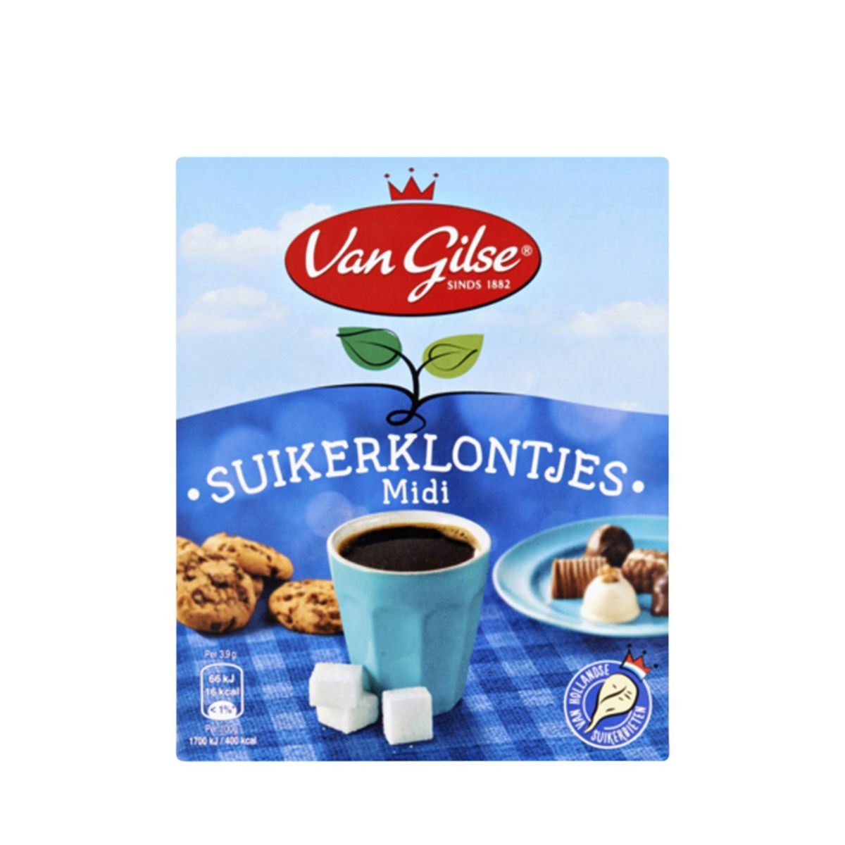 Ζάχαρη σε Κύβους Μεσαίοι Van Gilse Suikerklontjes Sugar Cubes Midi