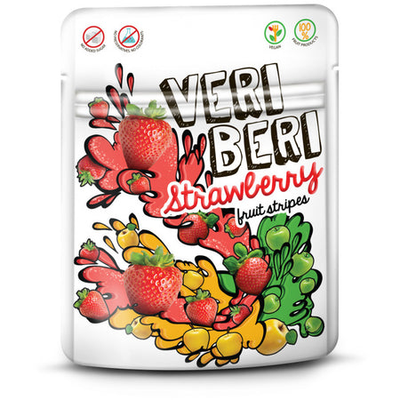 Veri Beri Fruit Stripes Strawberry Vegan Gluten Free