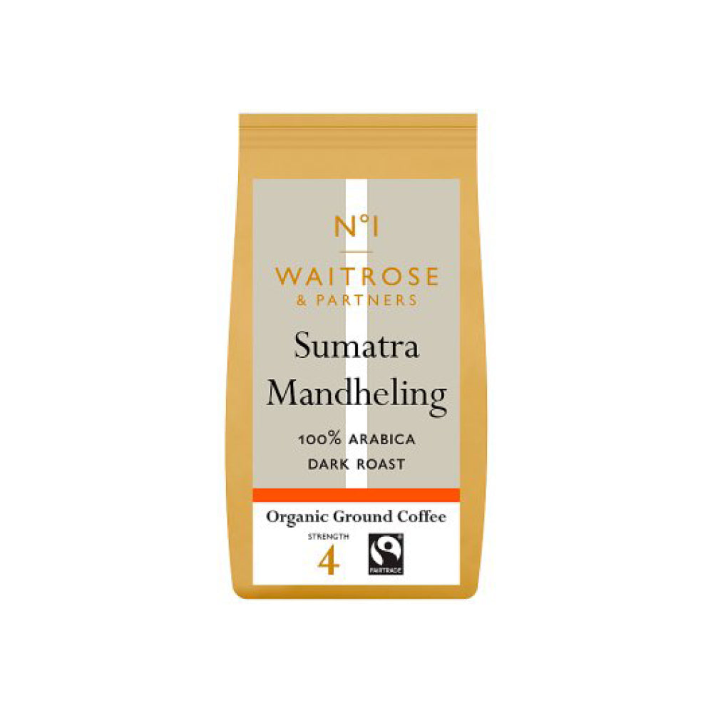 Καφές Φίλτρου Waitrose 1 Sumatra Mandheling Arabica Bio 227g