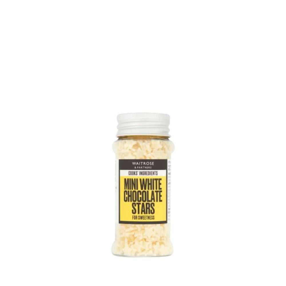 Αστεράκια Ζαχαροπλαστικής Waitrose Mini White Chocolate Stars