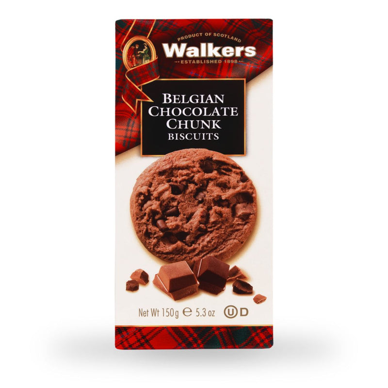 Μπισκότα Σοκολάτας Walkers Belgian Chocolate Chunk Biscuits