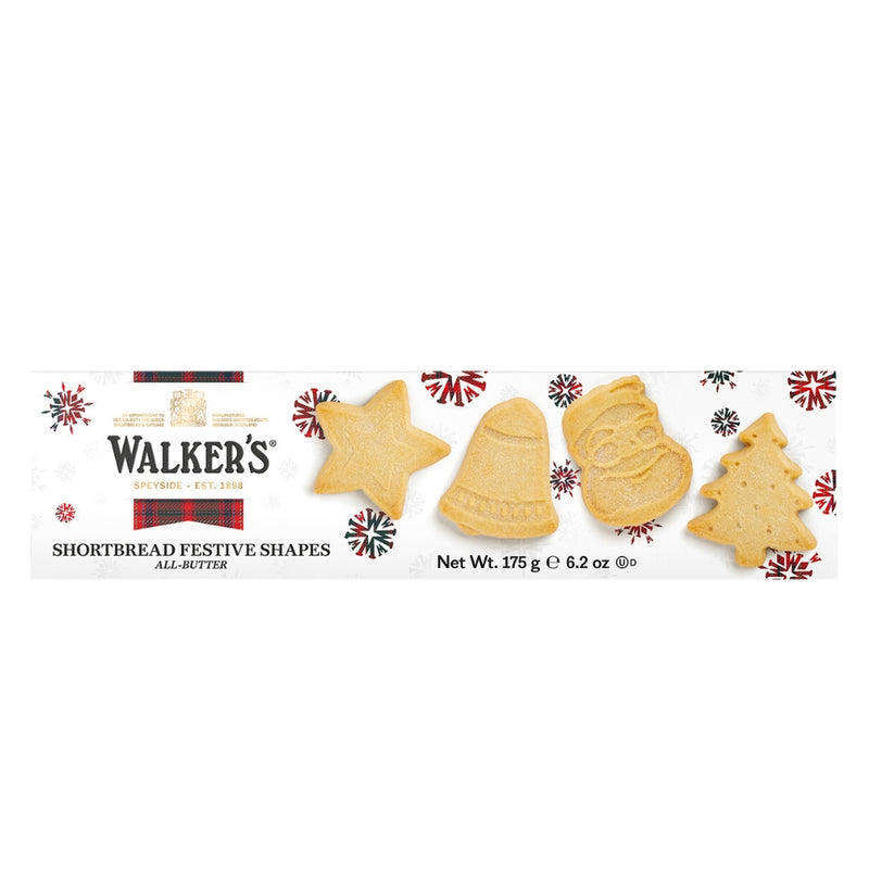 Χριστουγεννιάτικα Μπισκότα Walkers Christmas Pure Butter Shortbread Festive Shapes 175g