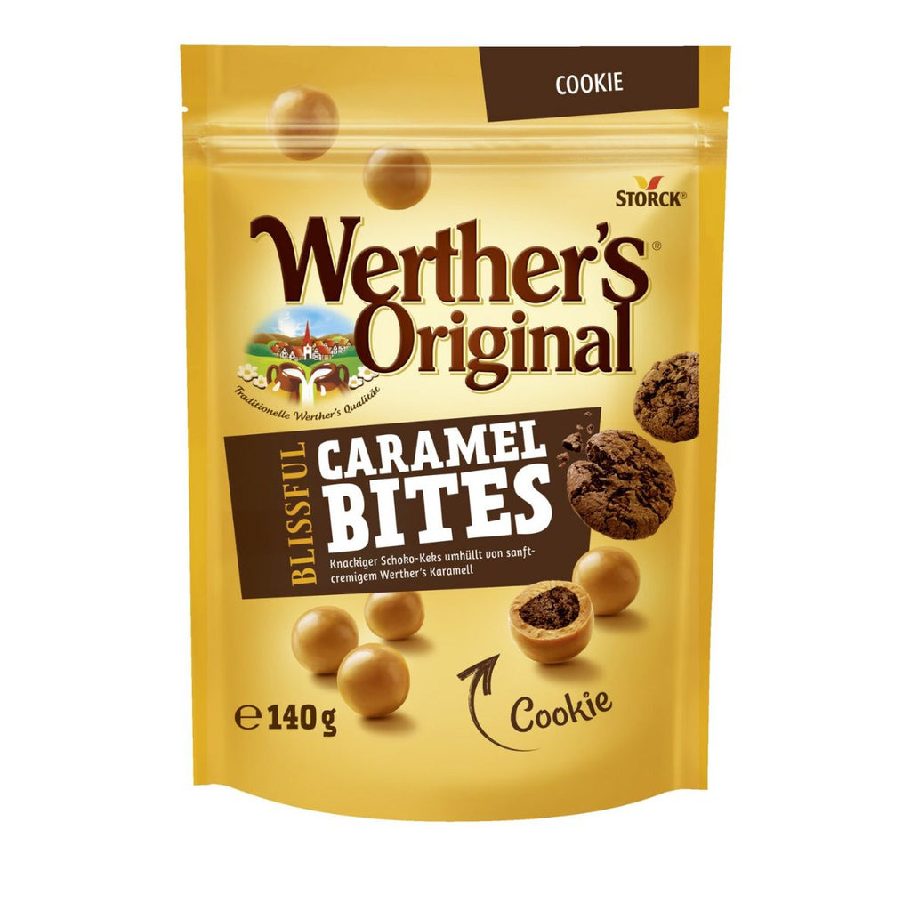 Μπουκίτσες Καραμέλας με Σοκολατένια Cookies Werthers Original Caramel Cookie Bites