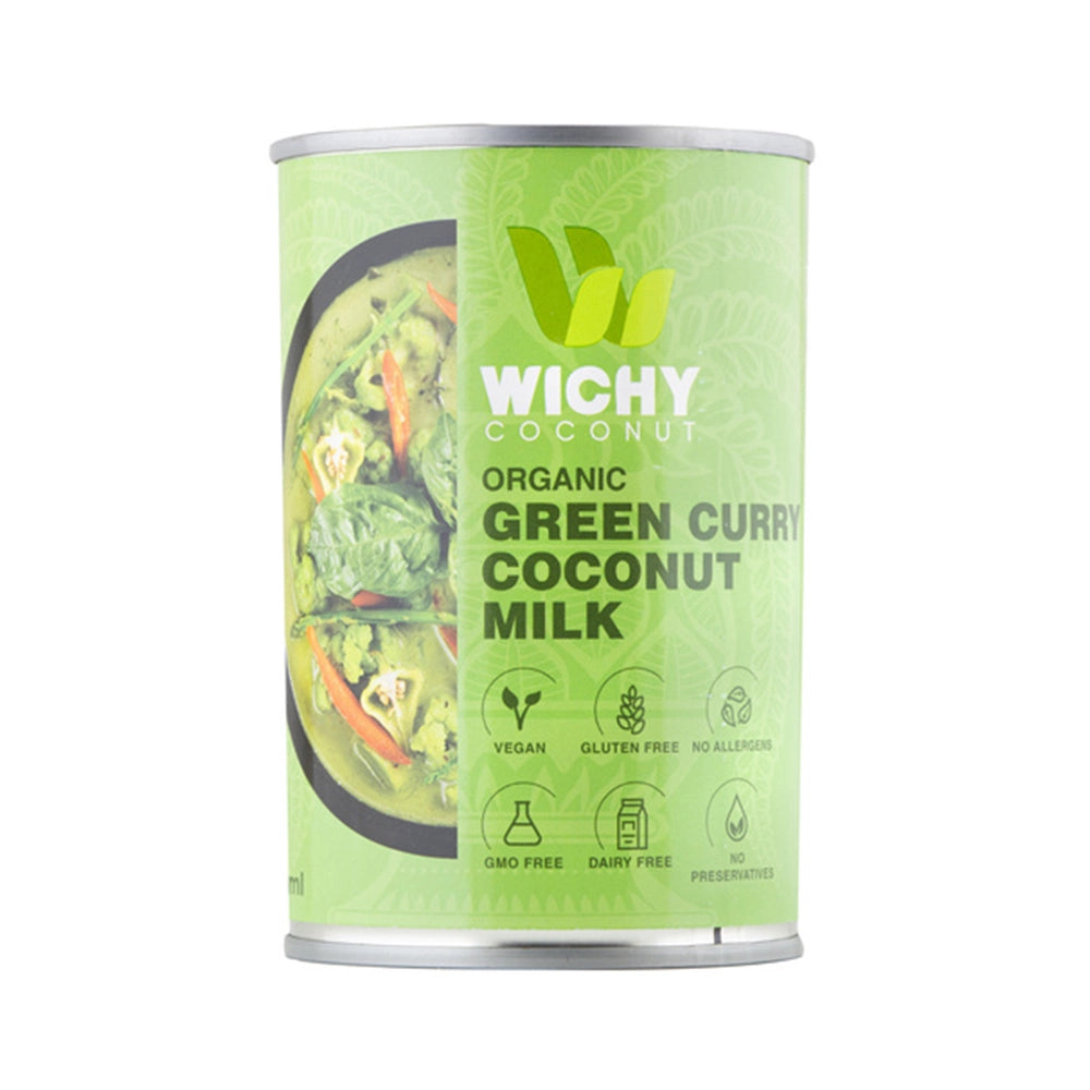 Γάλα Καρύδας με Κάρυ Wichy Organic Green Curry Coconut Milk 400ml