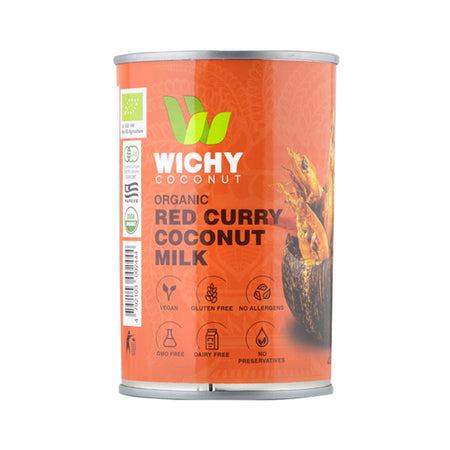 Γάλα Καρύδας με Κάρυ Wichy Organic Red Curry Coconut Milk 400ml