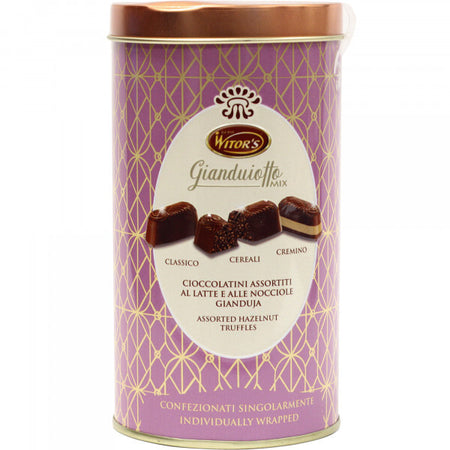 Witors Gianduiotto Assorted Hazelnut Truffles Gift Tin