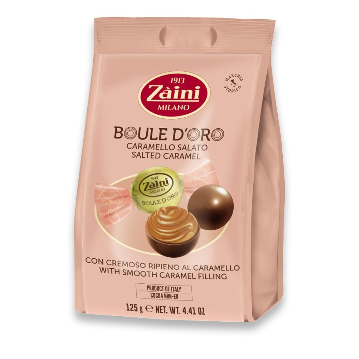 Σοκολατάκια Με Αλατισμένη Καραμέλα Zaini Boule D'oro Salted Caramel