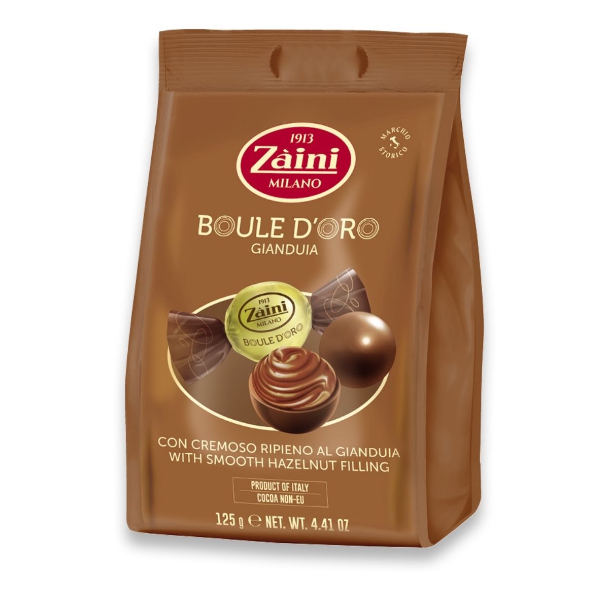 Σοκολατάκια Με Σοκολάτα και Ξηρούς Καρπούς Zaini Boule D'oro Gianduia