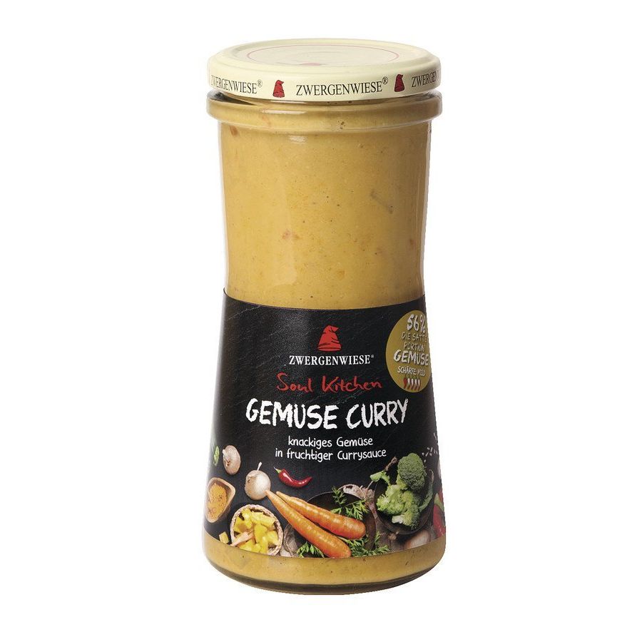 Σάλτσα Βιολογική Κάρυ Λαχανικών Zwergenwiese Soul Kitchen Vegetable Curry 420ml