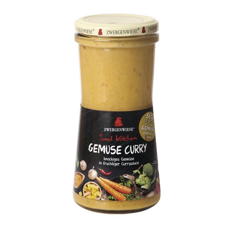 Σάλτσα Βιολογική Κάρυ Λαχανικών Zwergenwiese Soul Kitchen Vegetable Curry 420ml