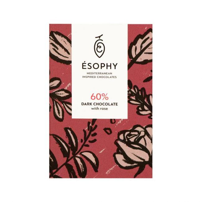 Σοκολάτα Υγείας Esophy Rose Dark Chocolate 50g