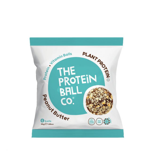 Σνακ Πρωτεΐνης Φυστικοβούτυρο The Protein Ball Co 6 Peanut Butter Plant Protein and Vitamin Balls 45g