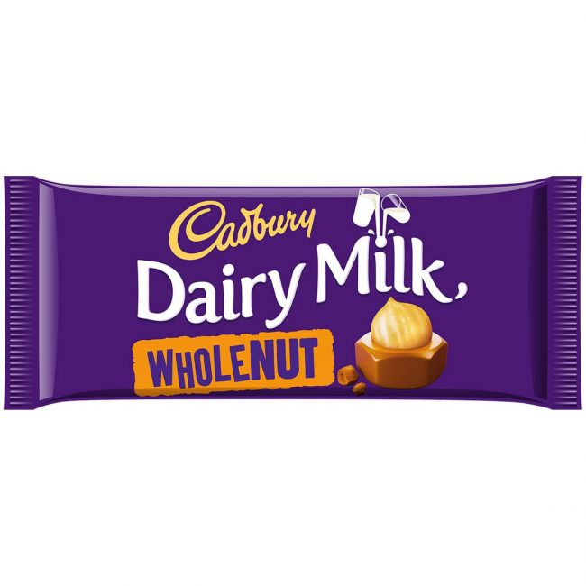 Σοκολάτα Γάλακτος Cadbury Dairy Milk Wholenut 120g