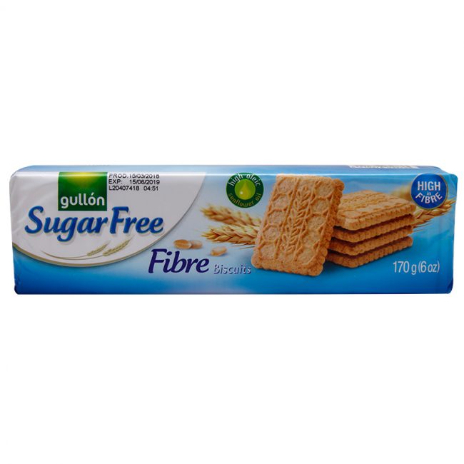 Μπισκότα Χωρίς Ζάχαρη Gullon Sugar Free Fibre Biscuits 170g