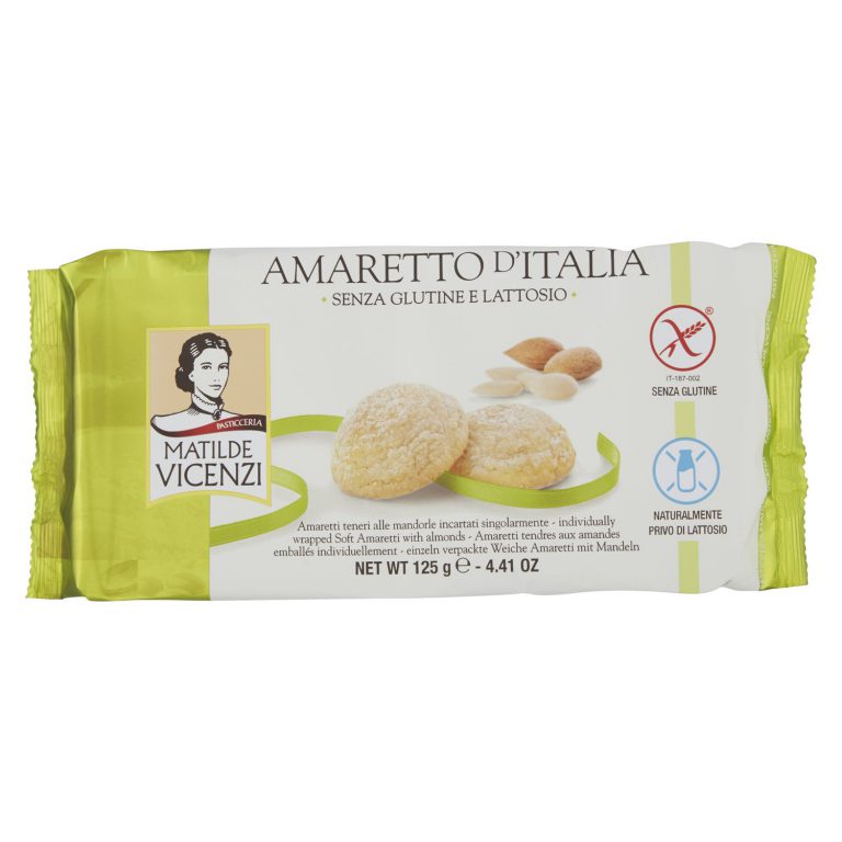 Μπισκότα Αμαρέτο Χωρίς Γλουτένη και Λακτόζη Matilde Vicenzi Amaretto d Italia Gluten-Free Lactose-Free 125g