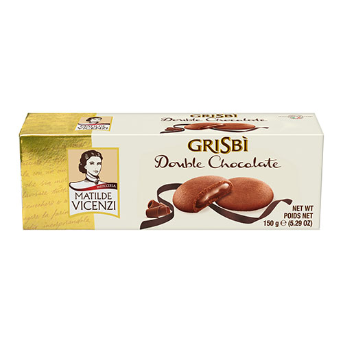 Μπισκότα Σοκολάτας Γεμιστά Matilde Vicenzi Grisbi Double Chocolate 150g