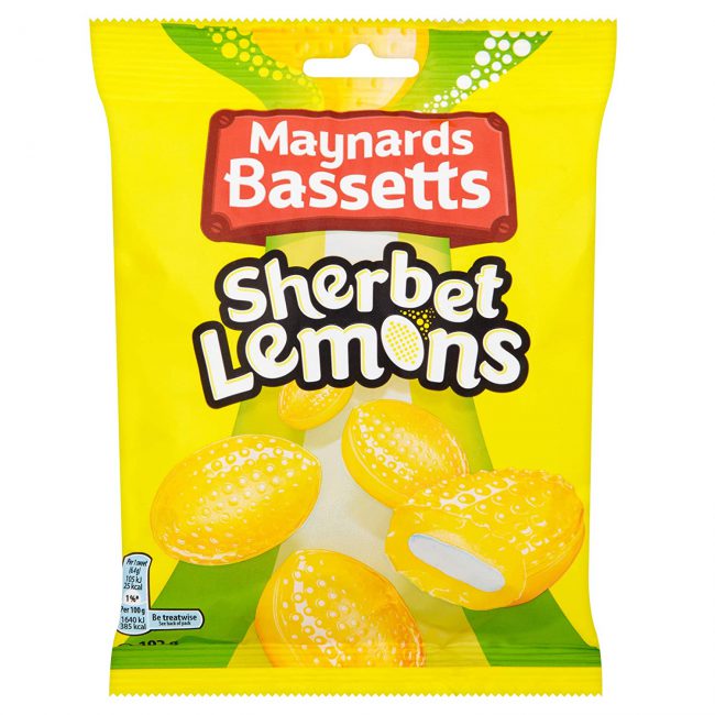 Καραμέλες Λεμόνι Maynards Bassetts Sherbet Lemons 192g