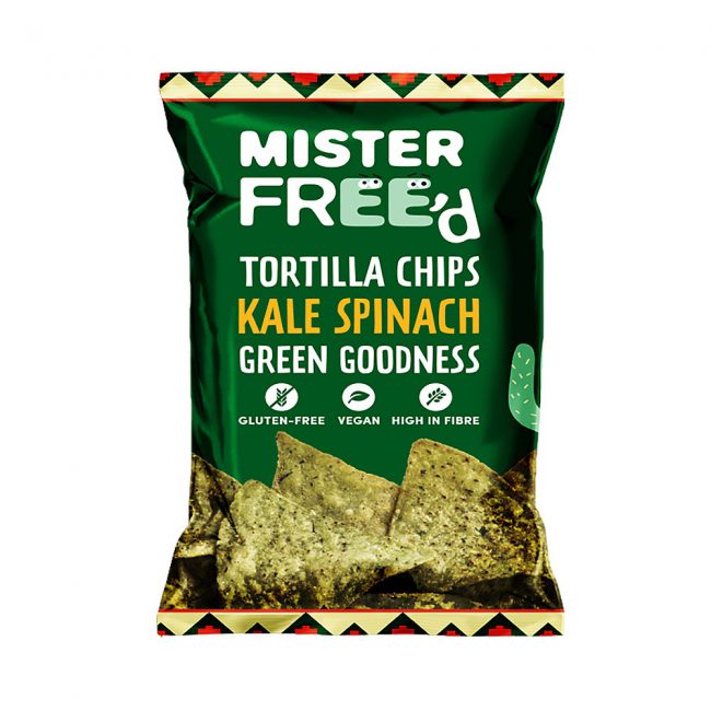 Τσιπς Τορτίγιας Mister Freed Kale and Spinach Tortilla Chips 135g