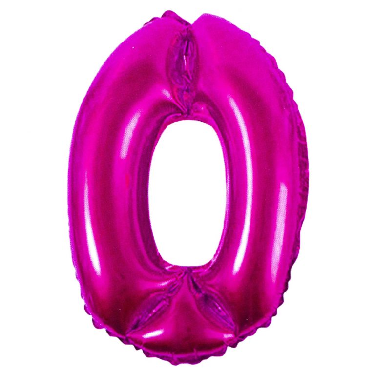 Μπαλόνι Ροζ Νούμερο 0