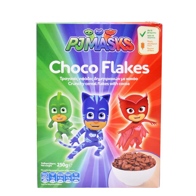 Παιδικά Δημητριακά PJ Masks Choco Flakes 250g