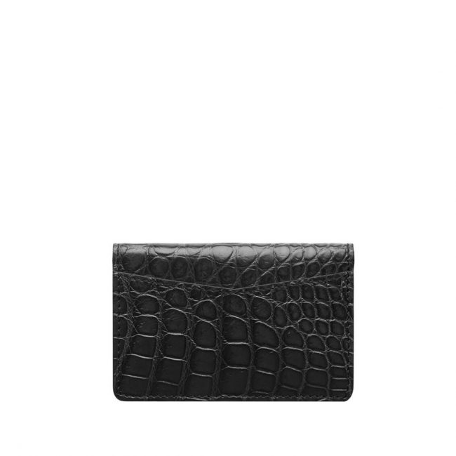 The Project Garments Pocket Organizer in Black Alligator Leather