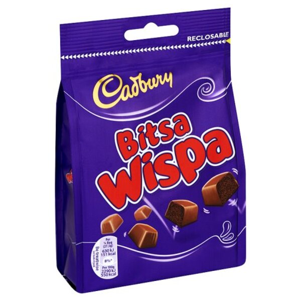 Σοκολατάκια Γάλακτος Cadbury Bitsa Wispa 110g