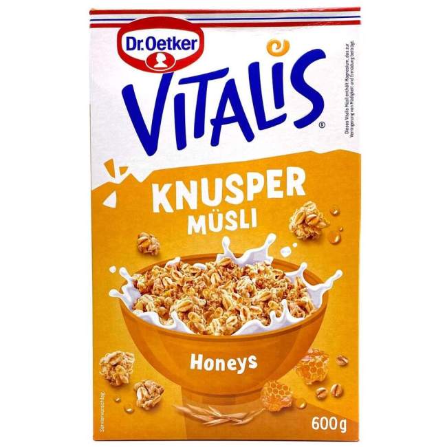 Δημητριακά Μούσλι με Μέλι Dr. Oetker Vitalis Knusper Honeys 600g